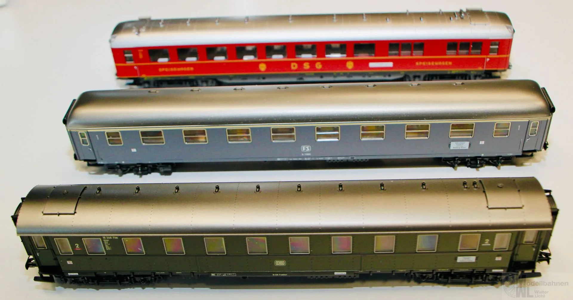 Märklin 42942 - MÄRKLIN - Wagen-Packung Riviera Express DB Ep.III 3.tlg. H0/WS