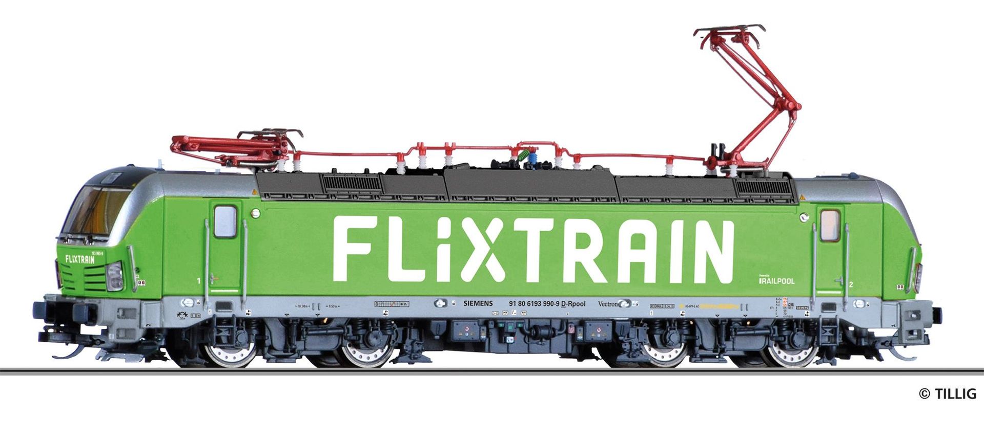 Tillig 4835 - E-Lok BR 193 990-9 Flixtrain Railpool GmbH Ep.VI TT 1:120