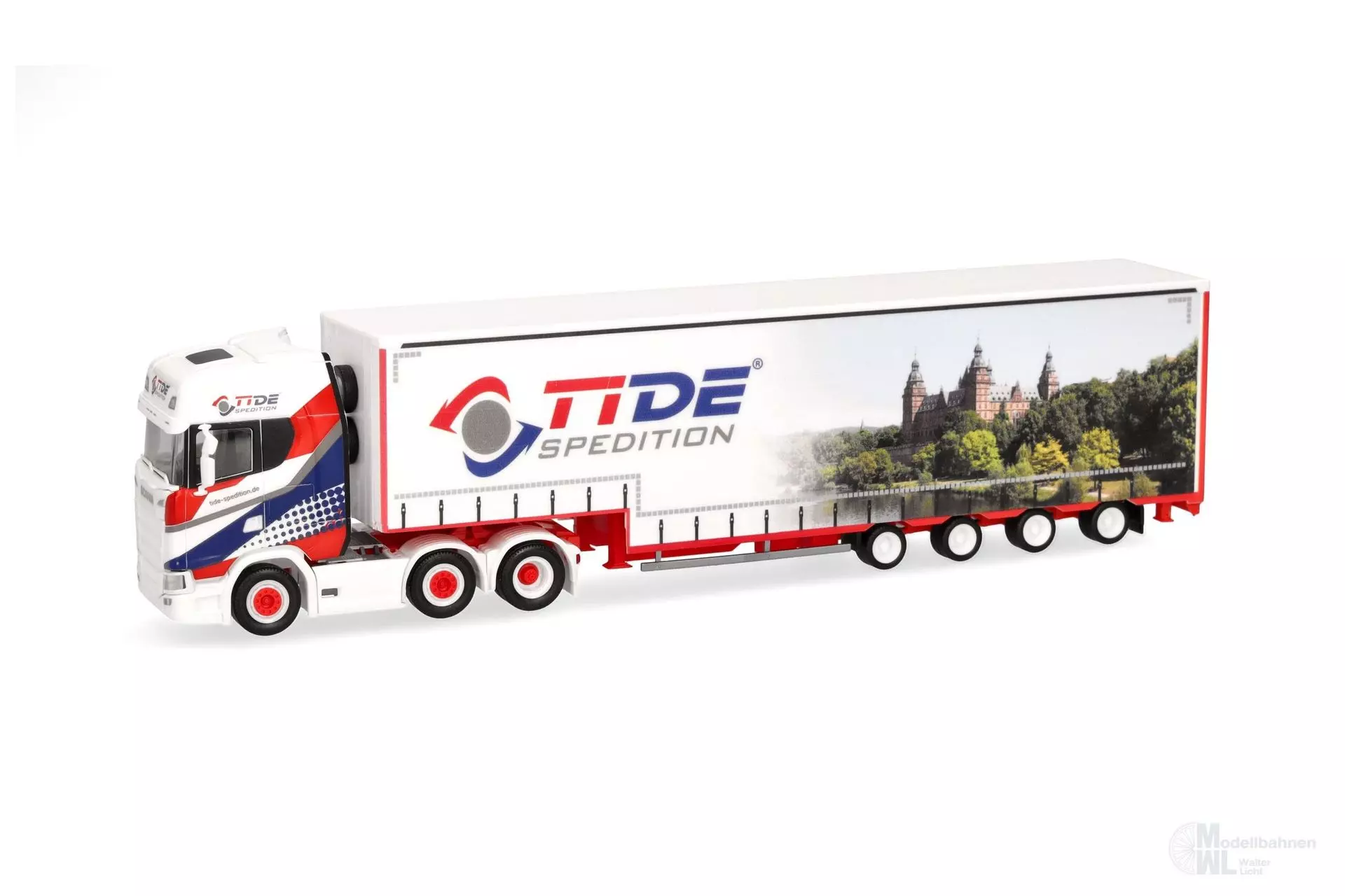 Herpa 319645 - Scania CS 20 HD 6x2 Volumen Sattelzug TiDe Spedition H0 1:87