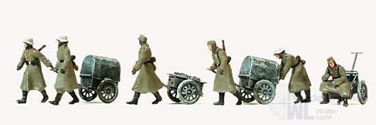 Preiser 16592 - Infanterie gehend in Winteruniform H0 1:87 Preiser 16592 - Infanterie gehend in Winteruniform H0 1:87