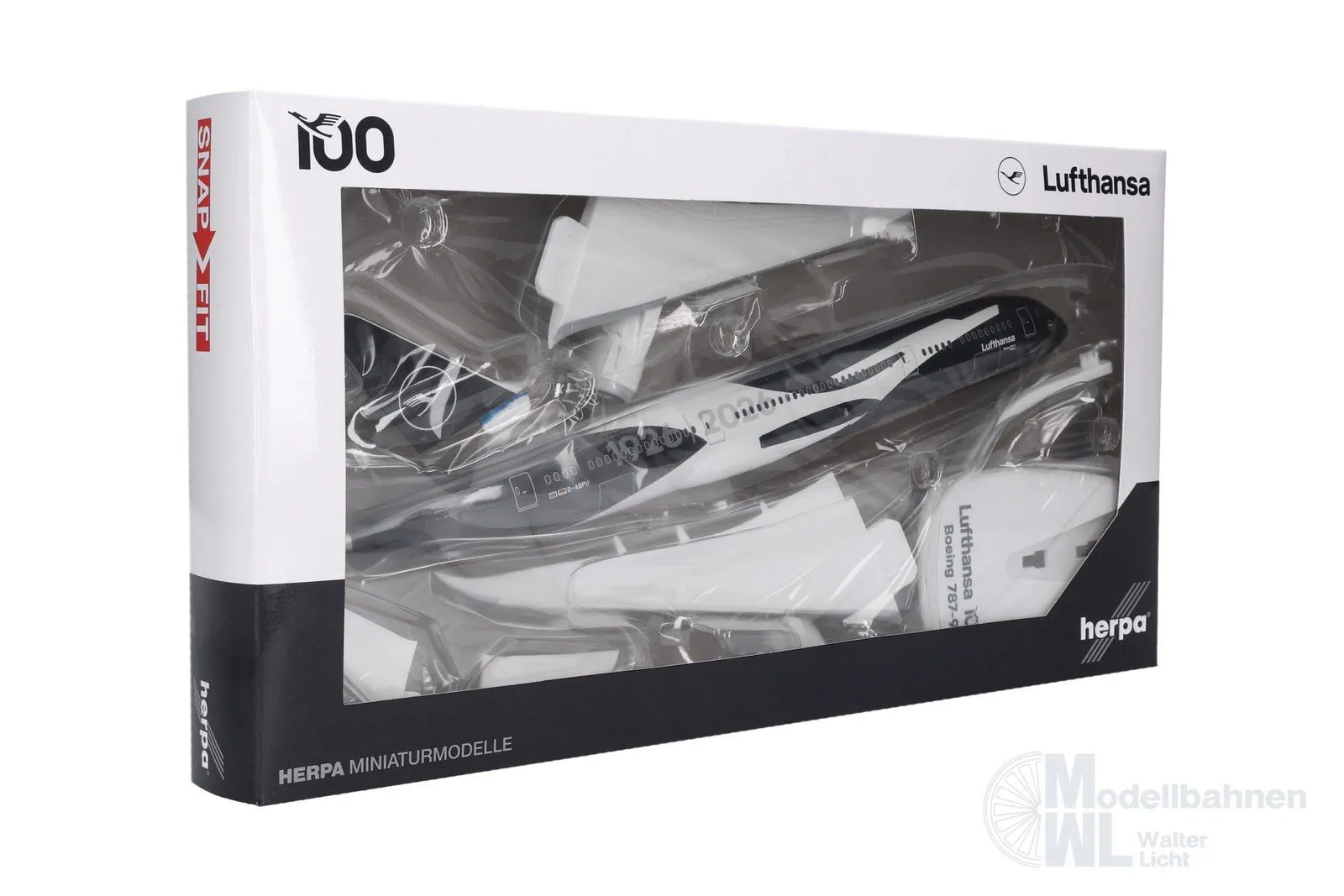 Herpa 614849 - Boeing 787-9 Lufthansa 100 Jahre 1:200
