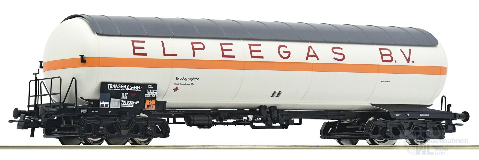 Roco 6600086 - Druckgaskesselwagen DB Ep.IV Elpee Gas B.V. H0/GL Roco 6600086 - Druckgaskesselwagen DB Ep.IV Elpee Gas B.V. H0/GL