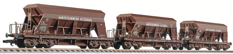 Liliput 230169 - Schotterwagen Set ÖBB Ep.IV 3.tlg. HWK H0/GL