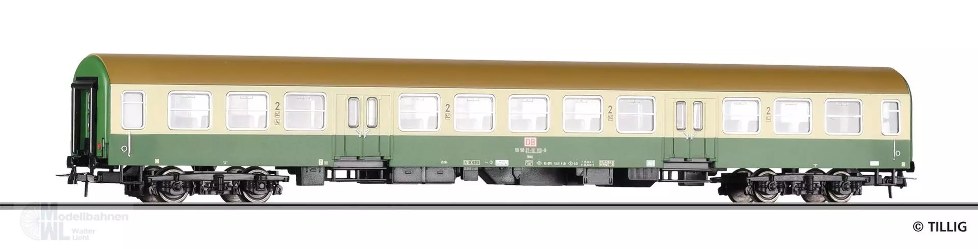 Tillig 75007 - Reisezugwagen DB Ep.V Bmh 721 Bauart Halberstadt 2.Kl. H0/GL