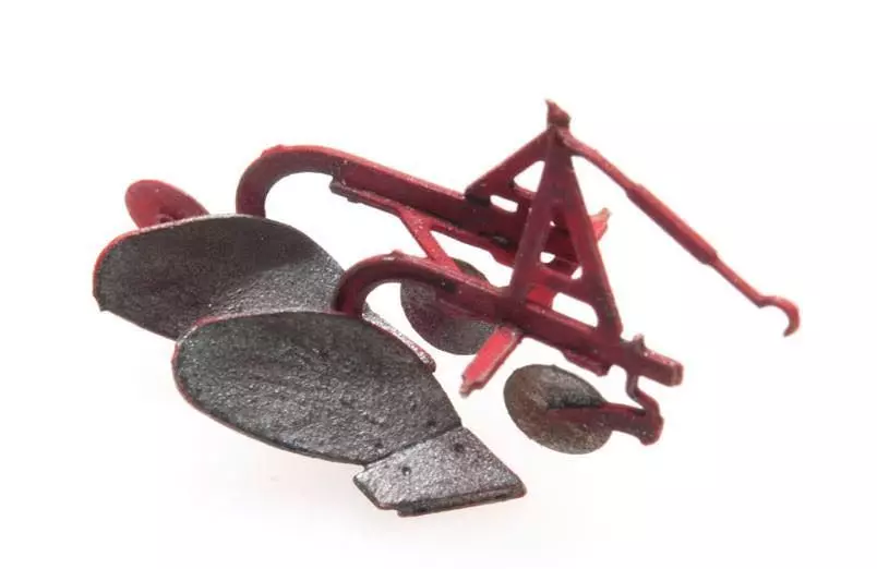 ARTITEC b.v. 10338 - Pflug rot BAUSATZ H0 1:87