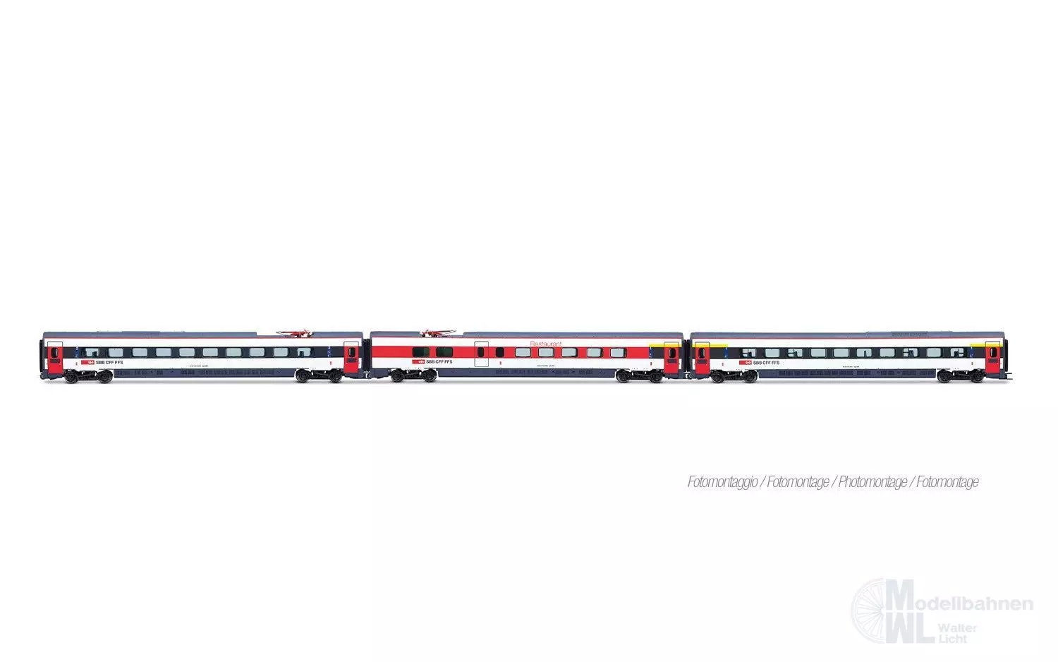 Lima 4690 - Ergänzungswagen Set ETR 610 SBB Ep.VI 3.tlg. H0/GL