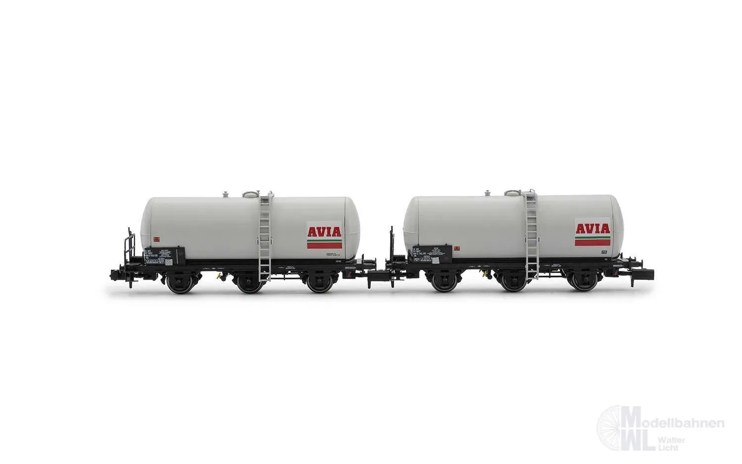 Arnold 6676 - Kesselwagen Set SNCF Ep.IV 2.tlg. AVIA N 1:1603