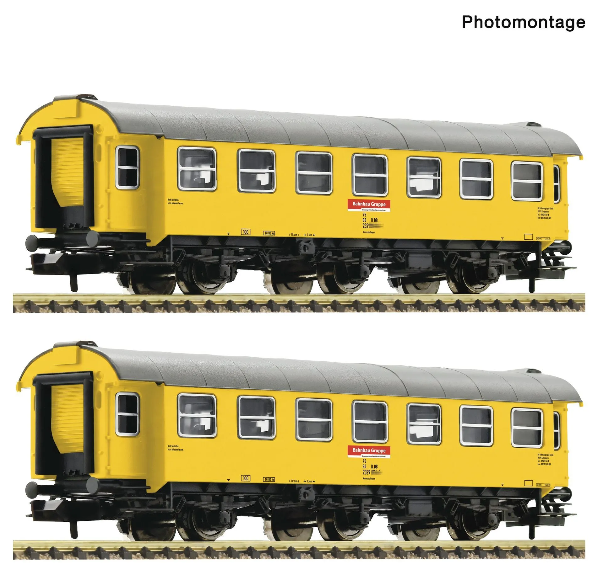 Fleischmann 6260123 - Umbauwagen Set DB Bahnbau Ep.VI 2.tlg. N 1:160