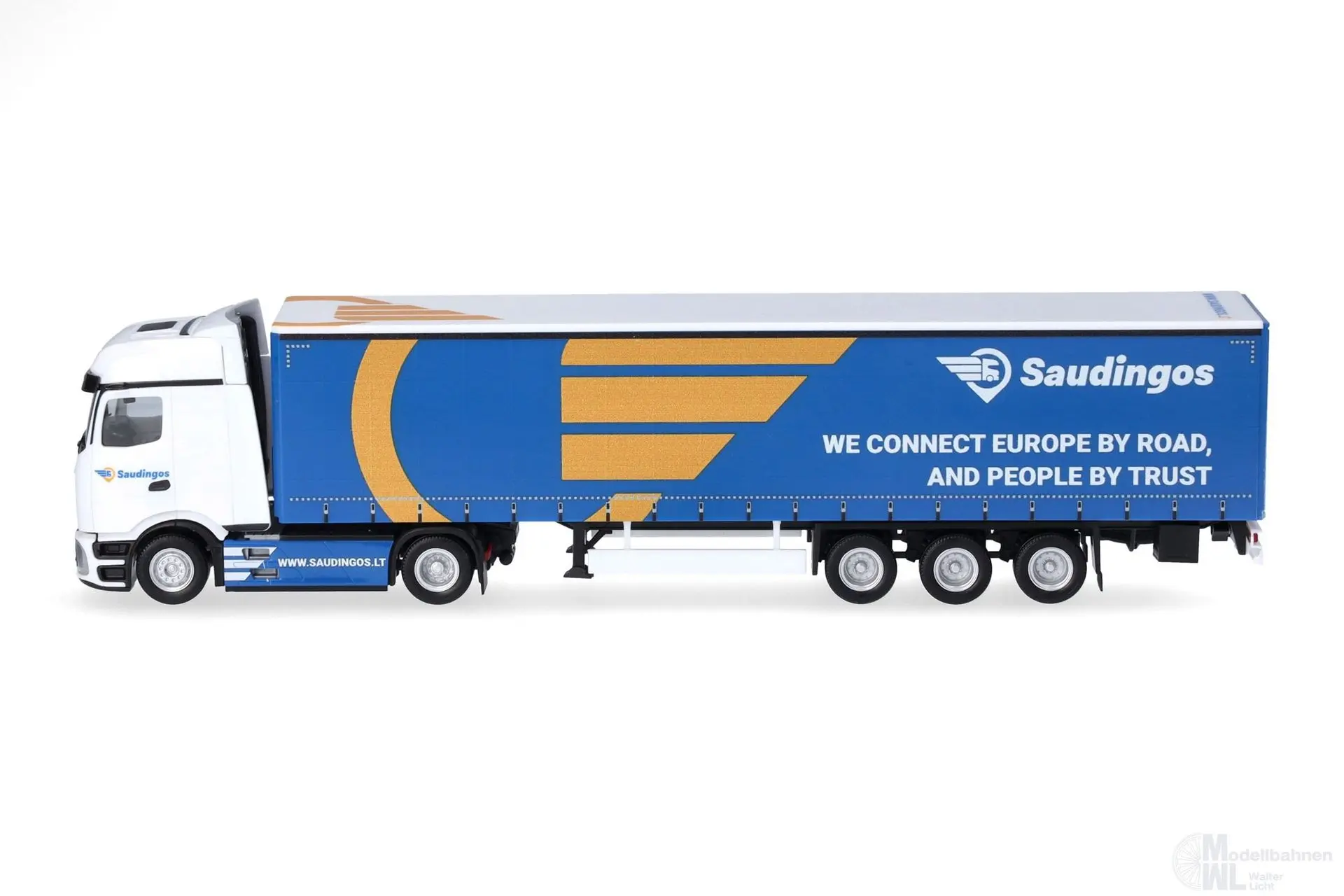 Herpa 320924 - Mercedes-Benz Actros L ProCab in Gardienplane Sattelzug H0 1:87