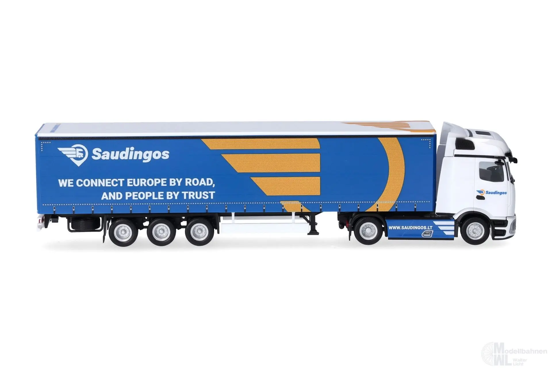 Herpa 320924 - Mercedes-Benz Actros L ProCab in Gardienplane Sattelzug H0 1:87