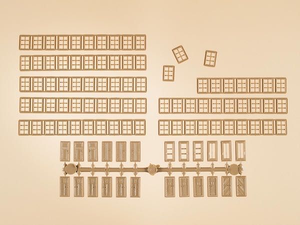 Auhagen 48650 - Sprossenfenster, Türen H0 1:87 / TT 1:120