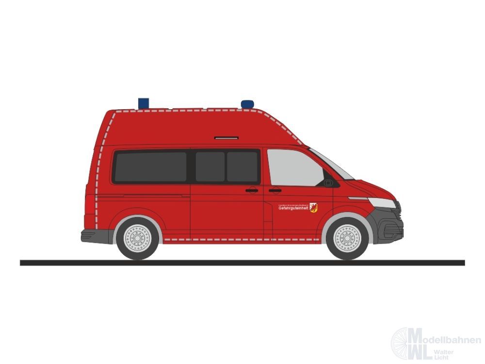 Rietze 53965 - Volkswagen T6.1 FW Greifswald Gefahrguteinheit Nord H0 1:87 Rietze 53965 - Volkswagen T6.1 FW Greifswald Gefahrguteinheit Nord H0 1:87