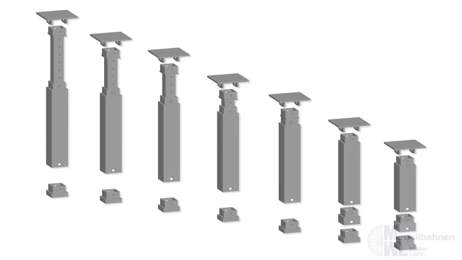 Noch 53941 - Easy-Track Pfeiler-Set Steigung H0 1:87