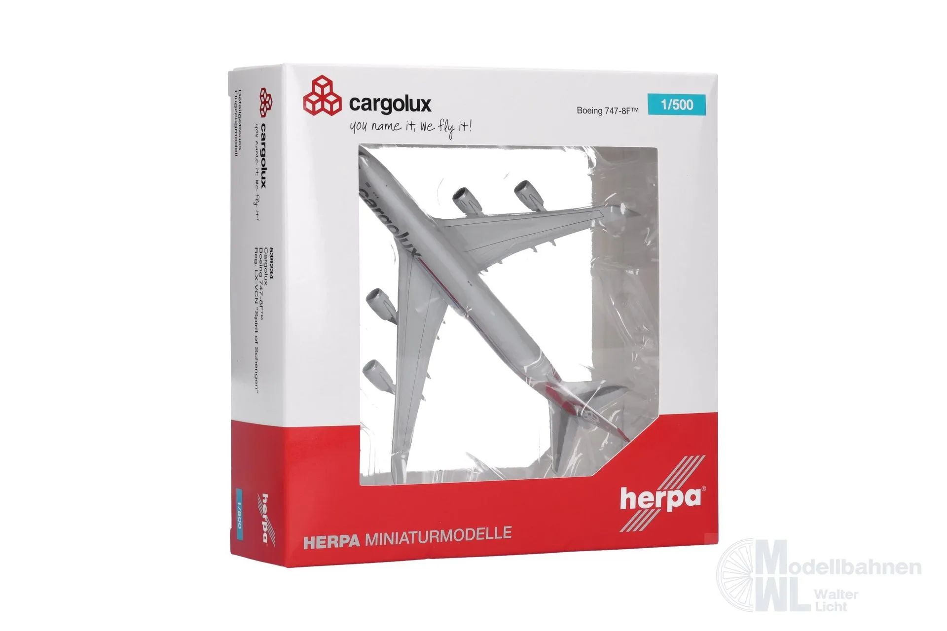 Herpa 539234 - Boeing 747-8F Cargolux 1:500
