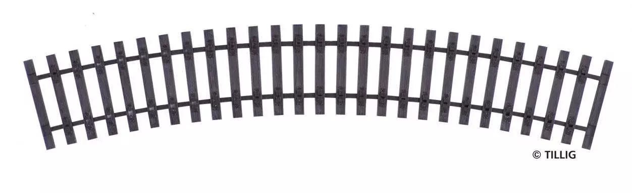 Tillig 85040 - Gebogenes Schwellenband R 366/30° H0/GL