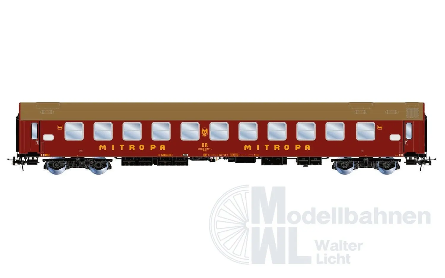 Rivarossi 4419 - Schlafwagen Set DR Ep.IV 2.tlg. H0/GL
