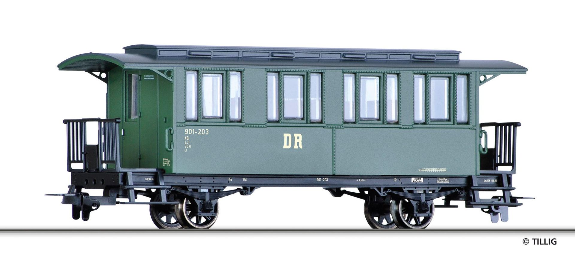 Tillig 13907 - Personenwagen DR Ep.III KBi H0m Tillig 13907 - Personenwagen DR Ep.III KBi H0m