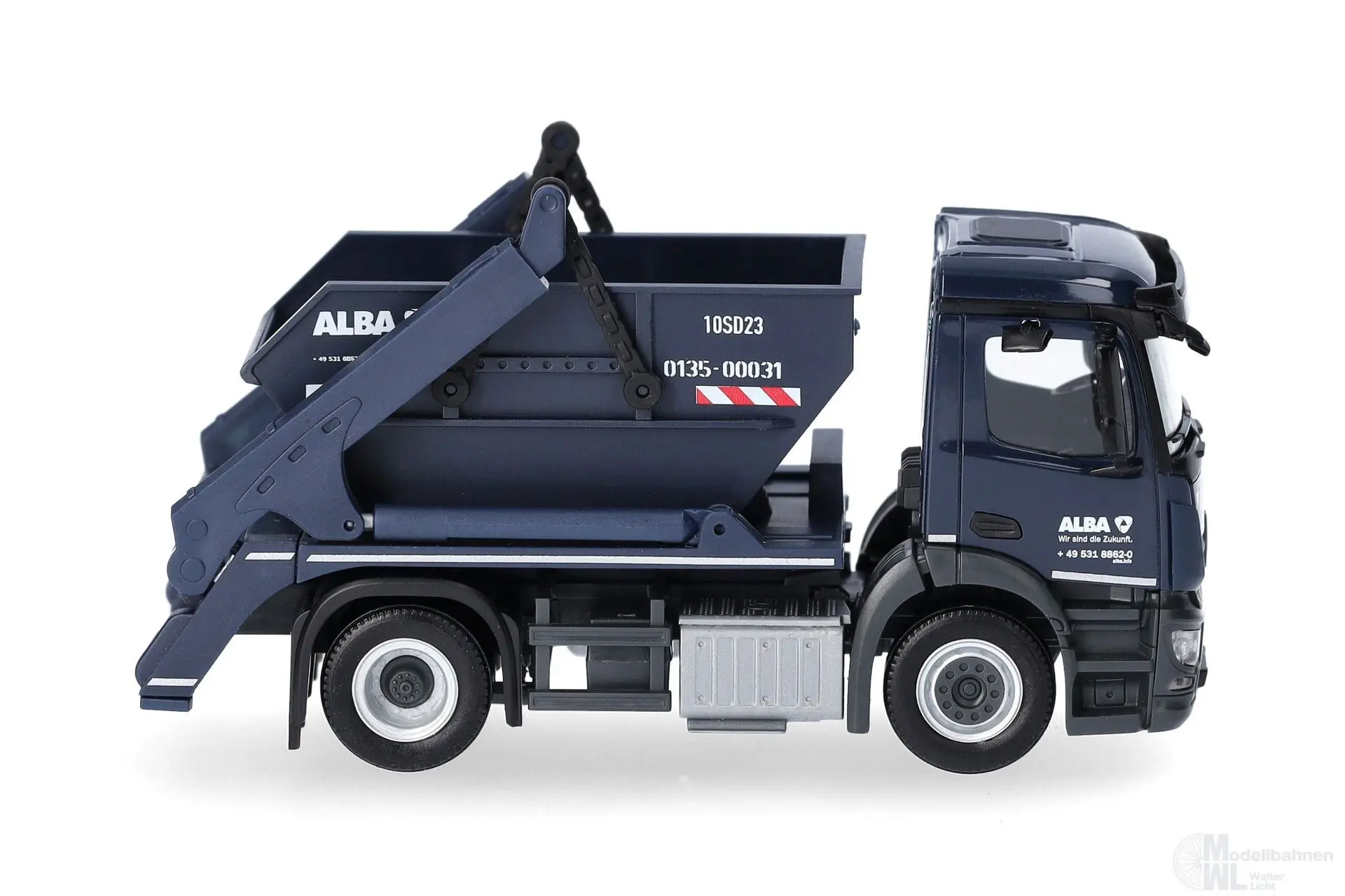 Herpa 318440 - Mercedes-Benz Actros S Absetzkipper AK12 ALBA H0 1:87