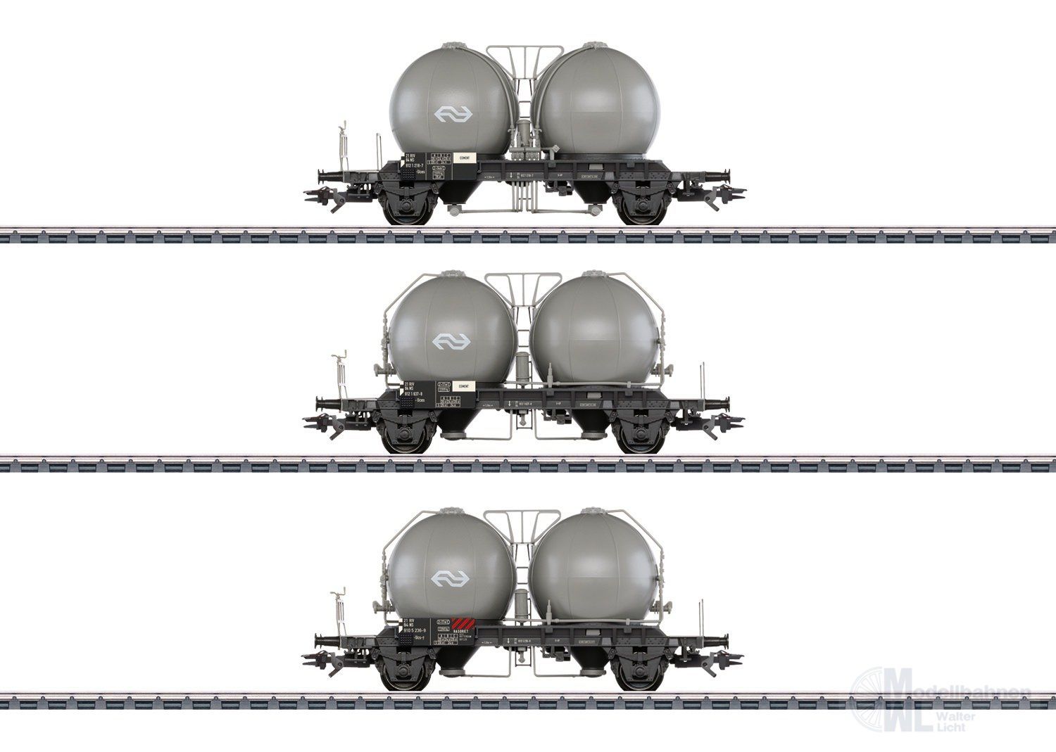 Märklin 46632 - Kugelsilo-Set NS Ep.IV 3.tlg. H0/WS Märklin 46632 - Kugelsilo-Set NS Ep.IV 3.tlg. H0/WS