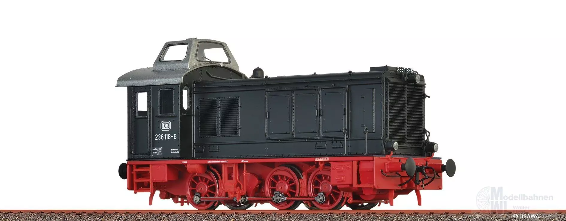 Brawa 40676 - Diesellok BR 236 118-6 DB Ep.IV H0/GL Sound