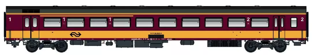 LS Models 44263 - Personenwagen ICR 1./2.Kl. A4B6 NS Ep.VI Benelux H0/GL