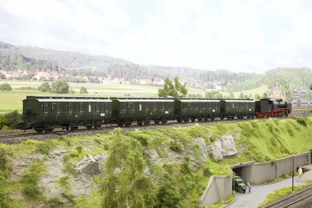 Lenz 41163-01 - Abteilwagen DB Ep.III Bauart C3 ohne Bremserhaus Betr.-Nr. 71 492 Ffm Spur 0
