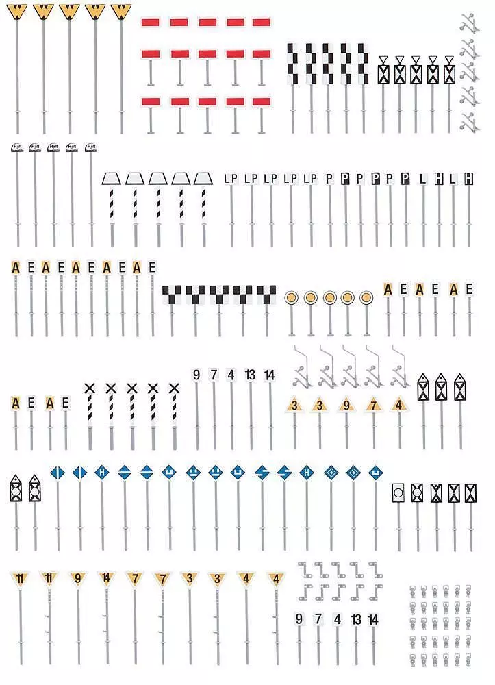 Faller 120298 - Streckenschilder-Set H0 1:87