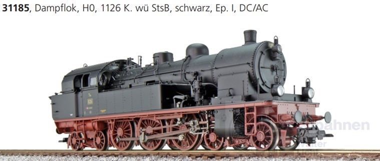 ESU 31185 - Dampflok T18 1126 K.W.St.s.B. Ep.I H0/GL/WS