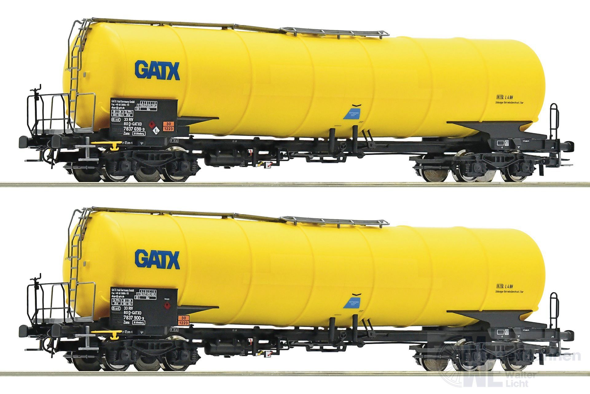 Roco 76025 - Kesselwagen Set GATX Ep.VI 2.tlg. H0/GL Roco 76025 - Kesselwagen Set GATX Ep.VI 2.tlg. H0/GL
