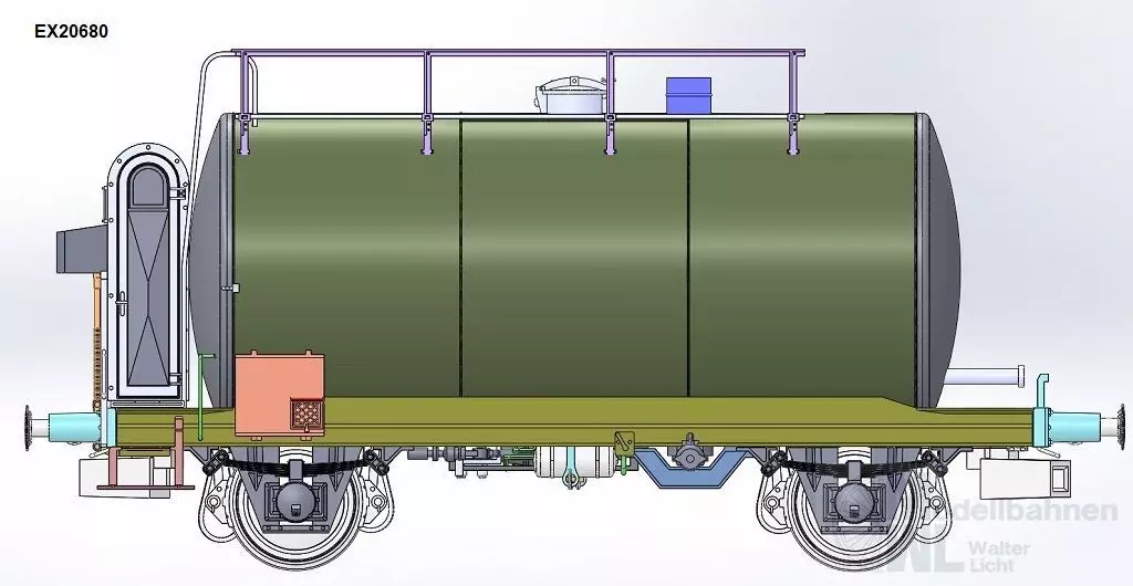 Exact Train 20680 - Kesselwagen DB Ep.IV BP schwarz H0/GL