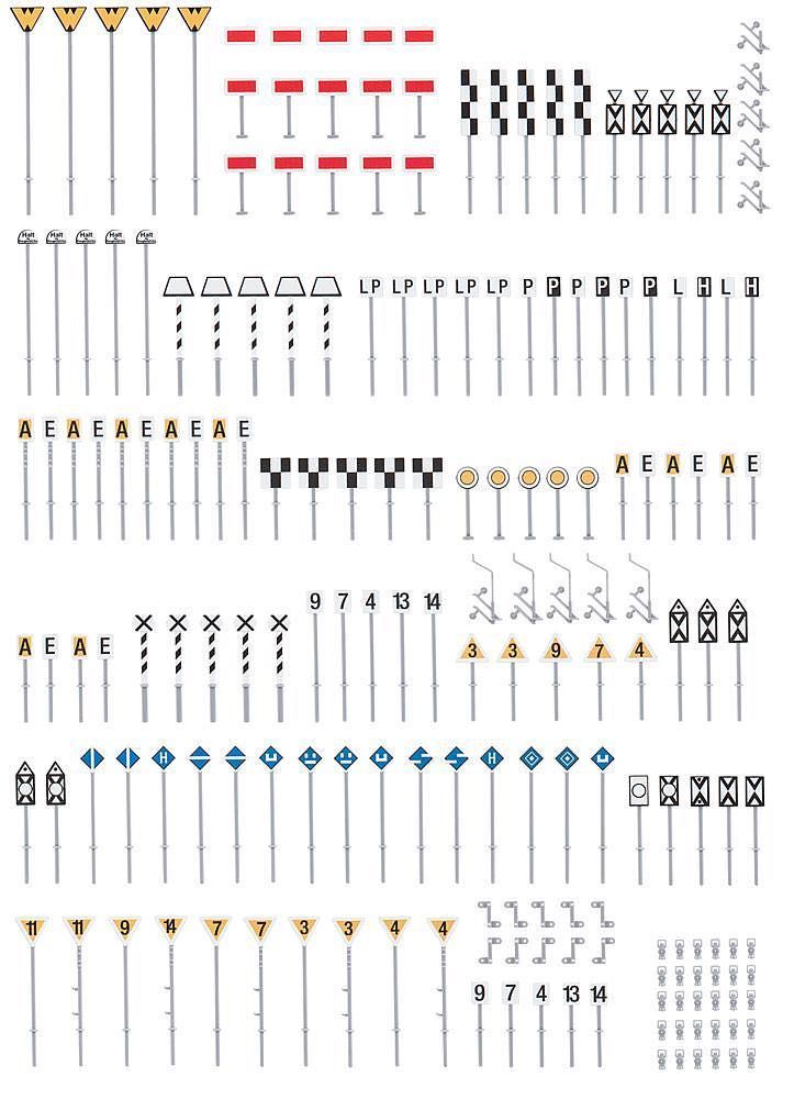 Faller 120298 - Streckenschilder-Set H0 1:87 Faller 120298 - Streckenschilder-Set H0 1:87