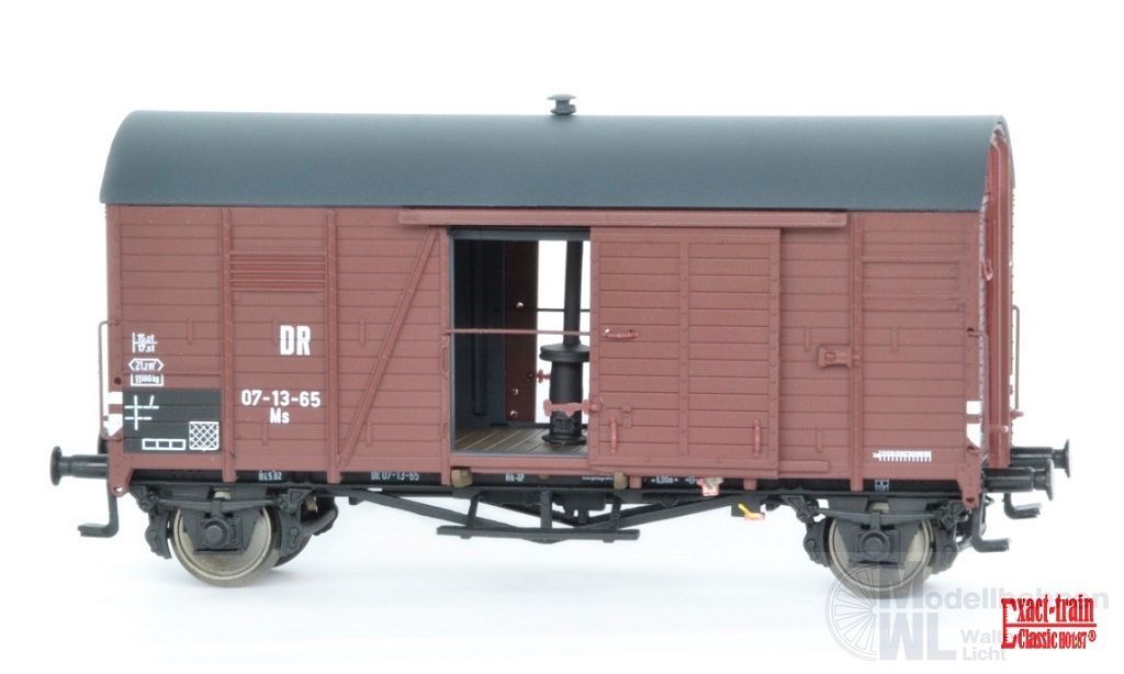Exact Train 20793 - Güterwagen gedeckt DR Ep.III Militär H0/GL