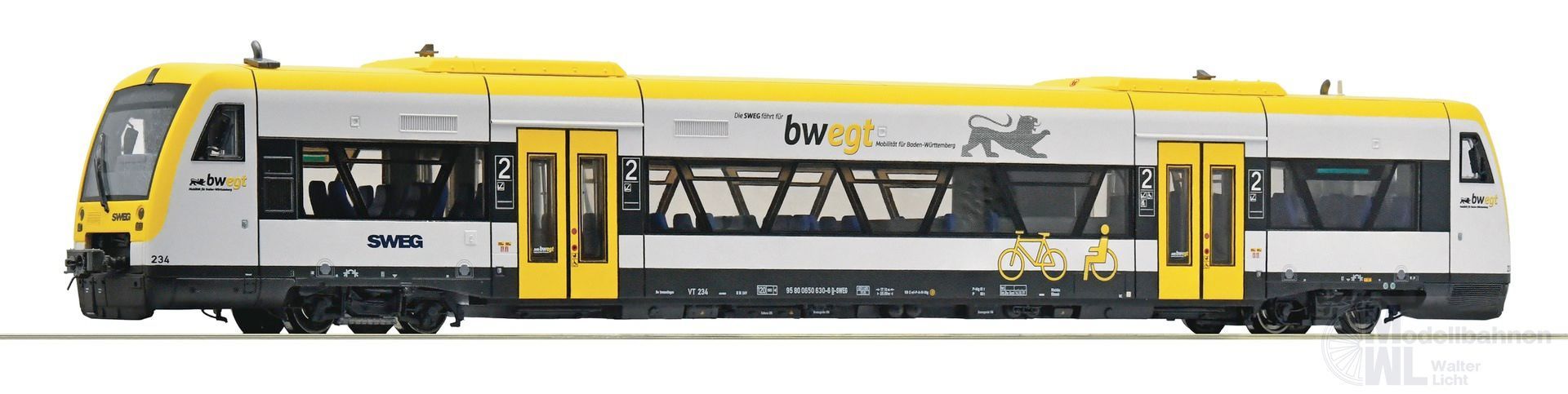 Roco 7700006 - Triebwagen BR 650 SWEG Ep.VI H0/GL Roco 7700006 - Triebwagen BR 650 SWEG Ep.VI H0/GL