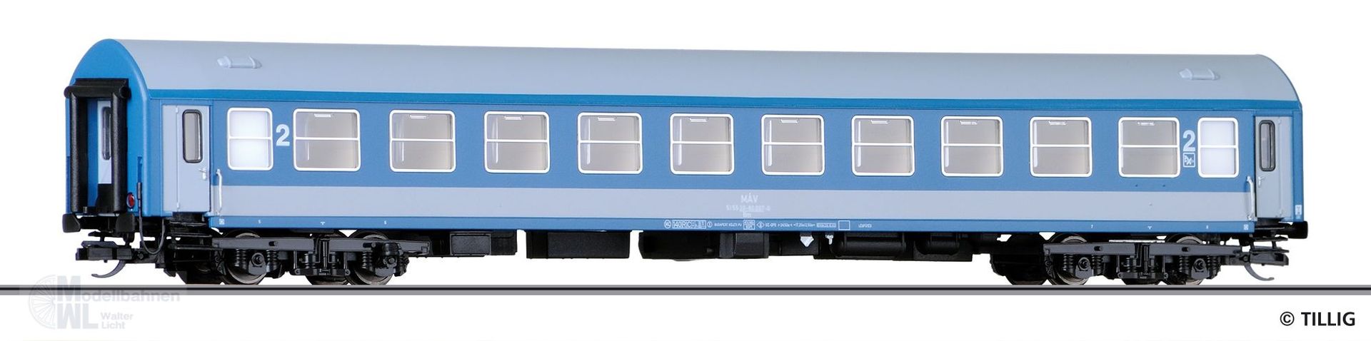 Tillig 16417 - Personenwagen MAV Ep.IV 2.Kl. Typ Y/B 70 TT 1:120