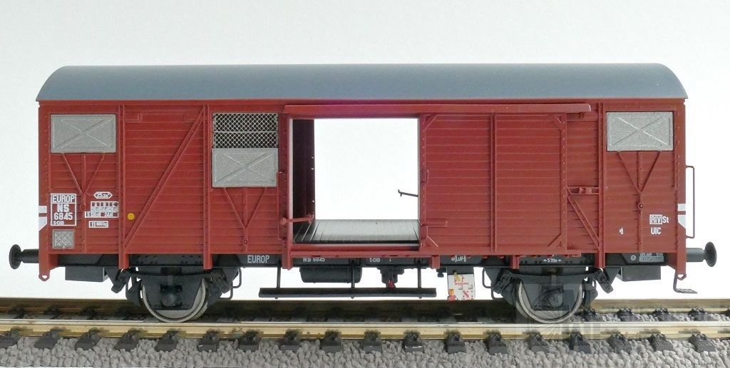 Exact Train 20901 - Güterwagen gedeckt NS Ep.III EUROP H0/GL Exact Train 20901 - Güterwagen gedeckt NS Ep.III EUROP H0/GL