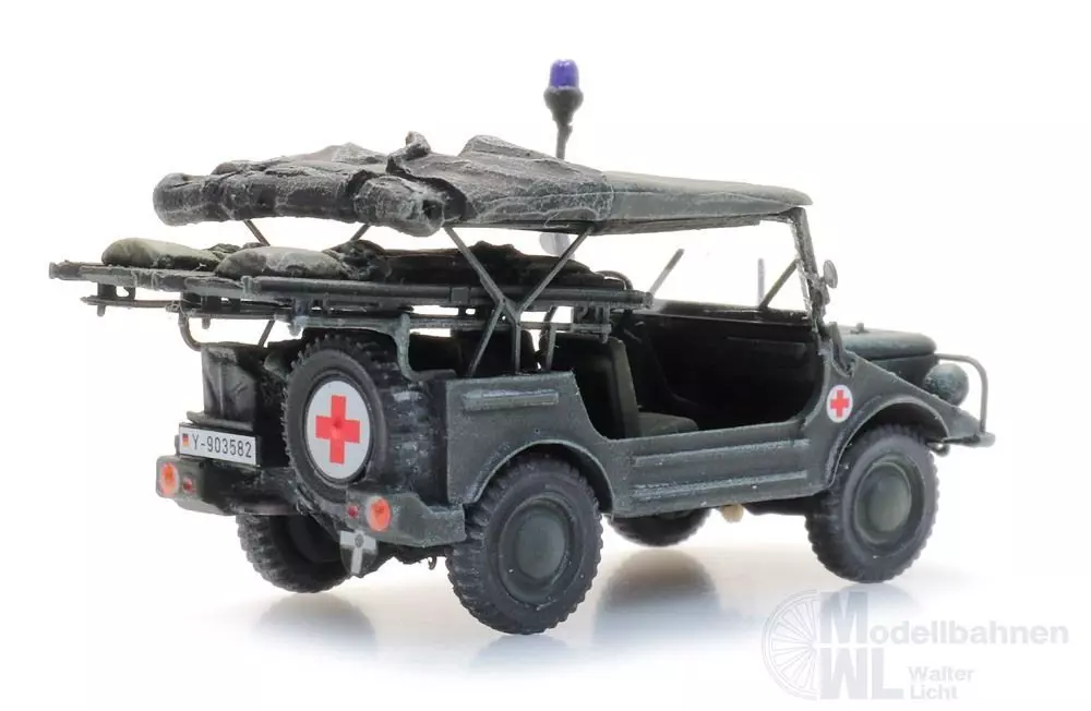 ARTITEC b.v. 6870446 - BRD DKW Munga F91/4 Oliv Sanität Fertigmodell H0 1:87