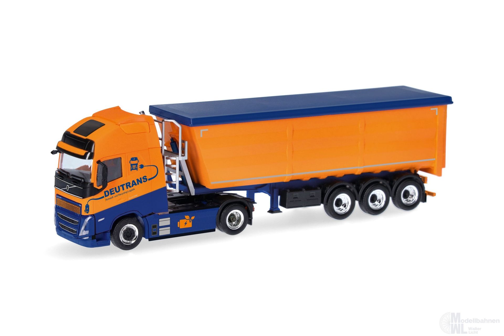 Herpa 318532 - Volvo FH Globetrotter XL electric Stahlmulden Sattelzug H0 1:87