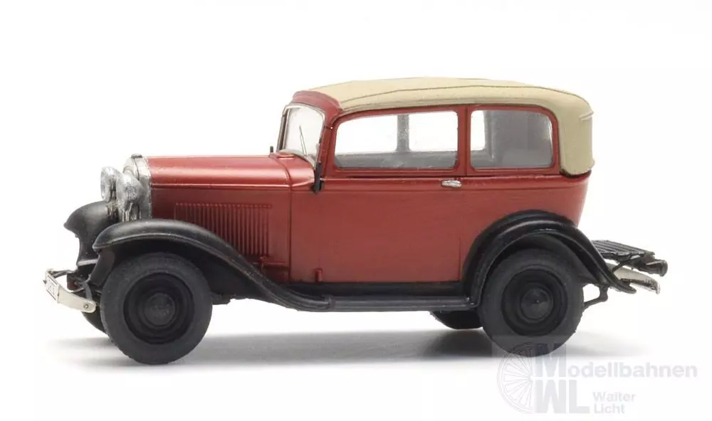 ARTITEC b.v. 387.643 - Opel 1,2l Dach geschlossen rot Fertigmodell H0 1:87