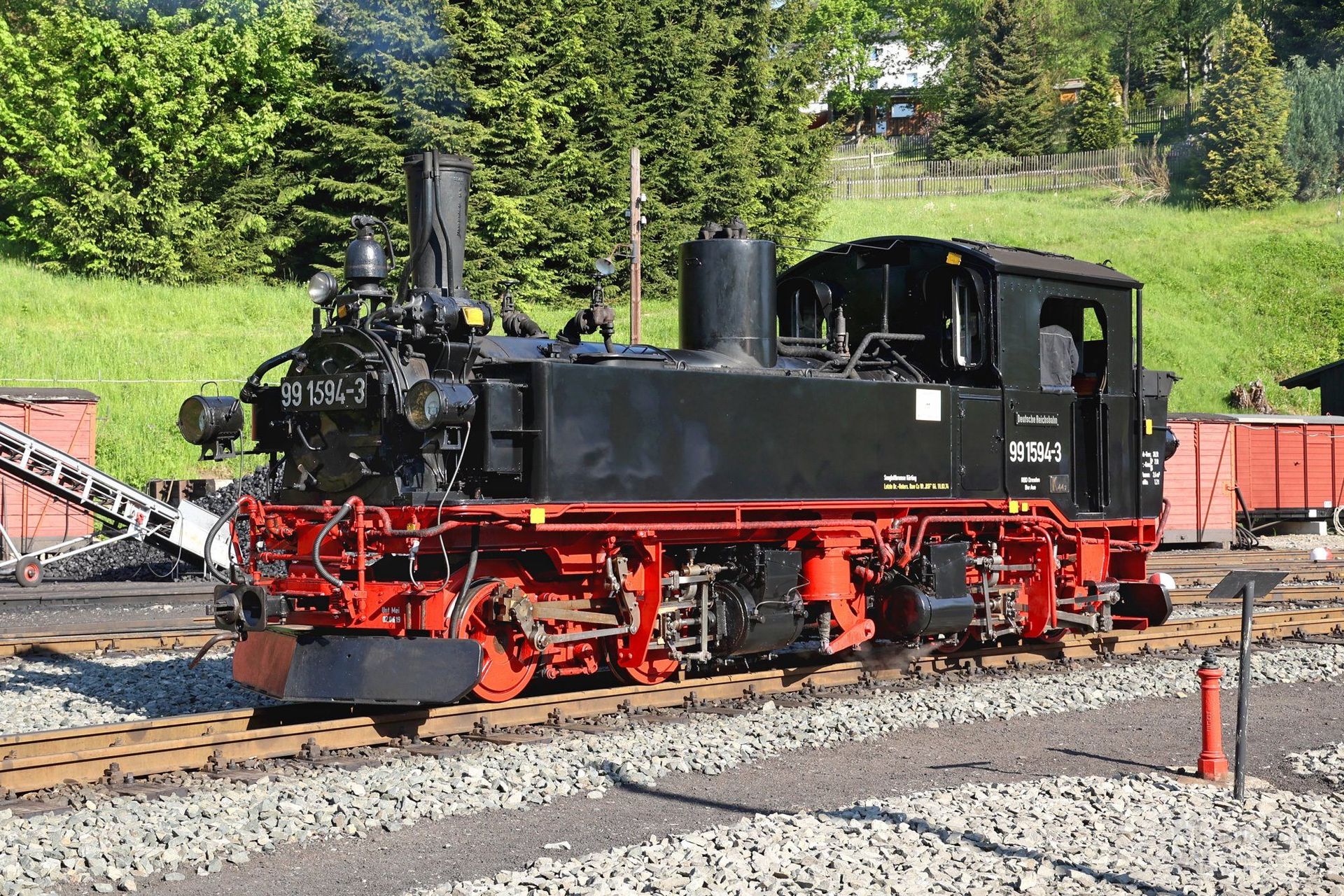 Bemo 1116864 - Dampflok BR 99 1594-3 DR Ep.IV sä IV K mit Licht H0e Sound