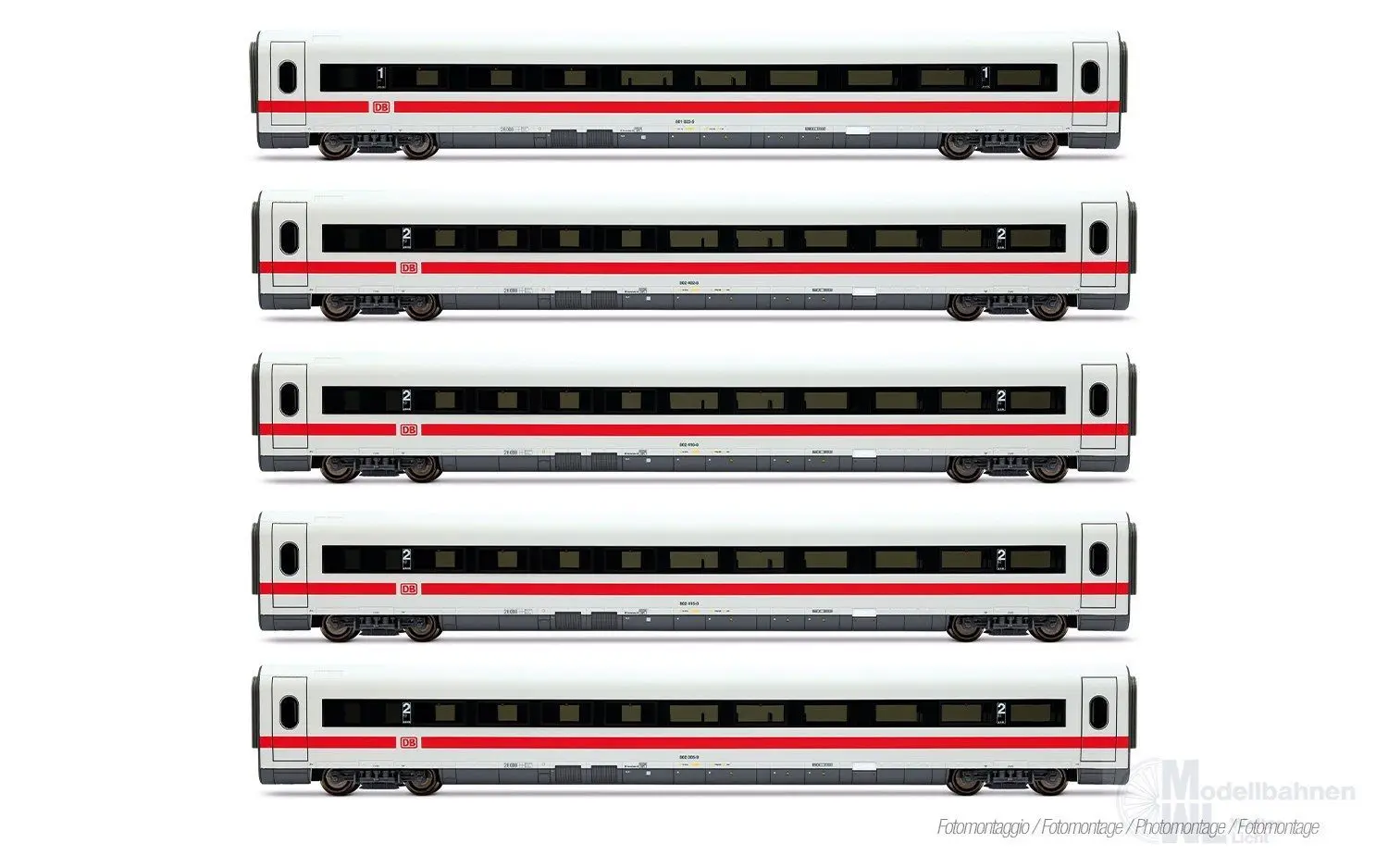 Lima 4682 - Ergänzungswagen Set ICE 1 DB Ep.V 5.tlg. Landshut H0/GL