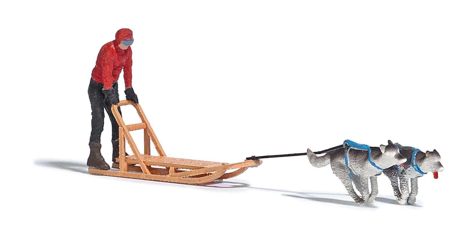 Busch 7816 - A-Set:Hundeschlitten 1 H0 1:87