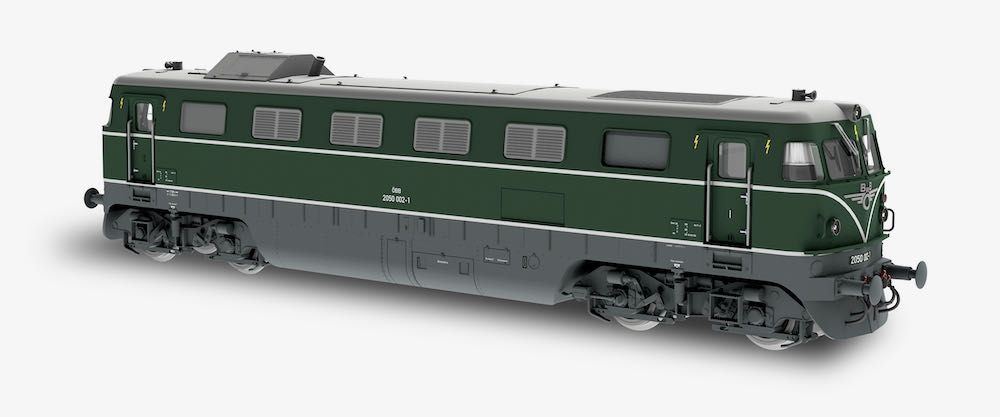 Jägerndorfer Modellbahn 20522 - Diesellok Rh 2050.002 ÖBB Ep.IV grün H0/GL Sound