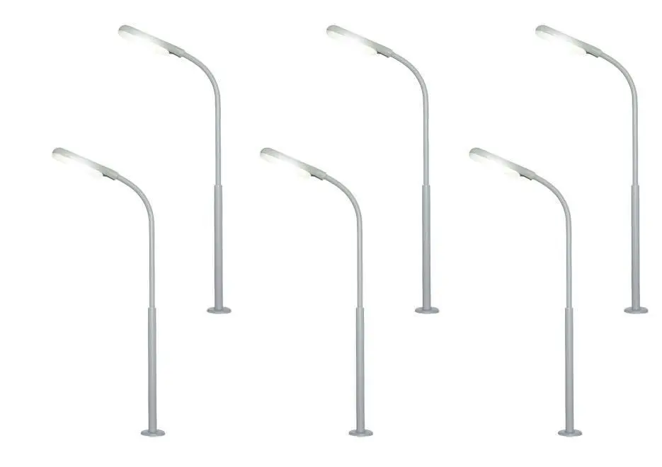 Viessmann 60906 - Peitschenleuchte LED weiß 5+1 H0 1:87