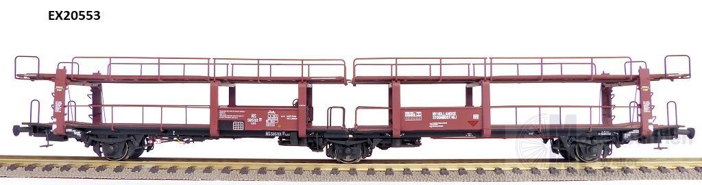 Exact Train 20553 - Autotransportwagen NS Ep.III Lacs N.V. HOLLANDSCHE STOOMBOOT H0/GL Exact Train 20553 - Autotransportwagen NS Ep.III Lacs N.V. HOLLANDSCHE STOOMBOOT H0/GL