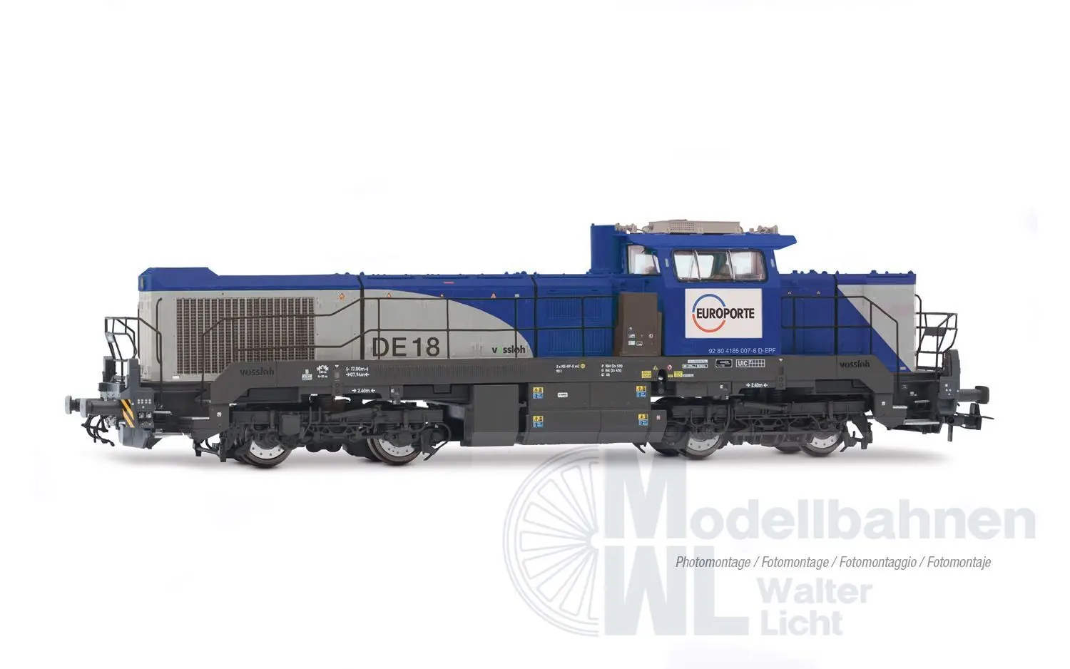 Jouef 2471S - Diesellok Vossloh DE 18 Europorte Ep.VI H0/GL Sound