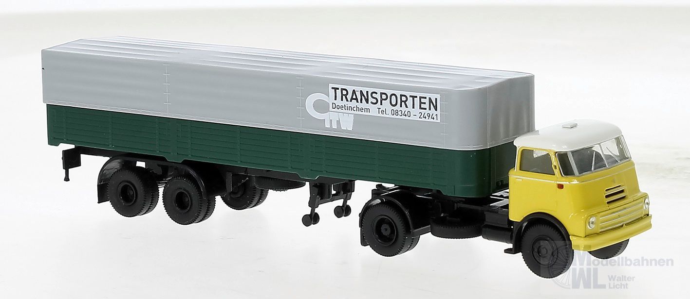 Brekina 85236 - DAF Do 2000 Pritsche/Plane-Sattelzug GelderscheTW (NL) H0 1:87 Brekina 85236 - DAF Do 2000 Pritsche/Plane-Sattelzug GelderscheTW (NL) H0 1:87
