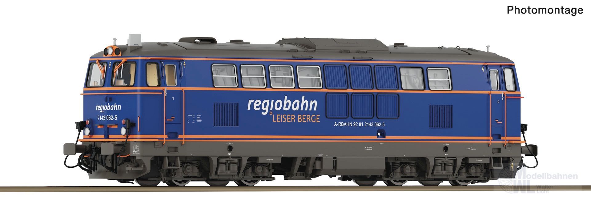 Roco 7320093 - Diesellok BR 2143 062-5 REGIOBAHN Ep.VI H0/WS Sound