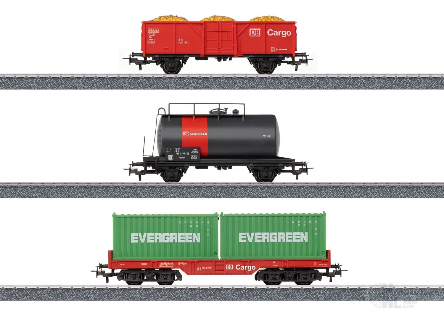 Märklin 44506 - Güterwagen-Set DB Cargo Ep.VI 3.tlg. Start up H0/WS