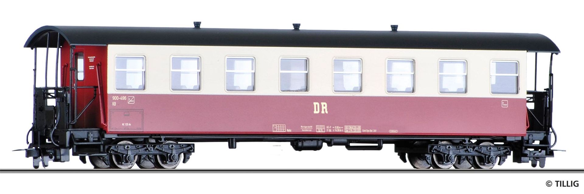 Tillig 13983 - Personenwagen DR Ep.IV KB4i H0m