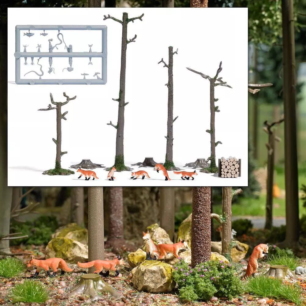 Busch 7988 - A-Set: Füchse H0 1:87